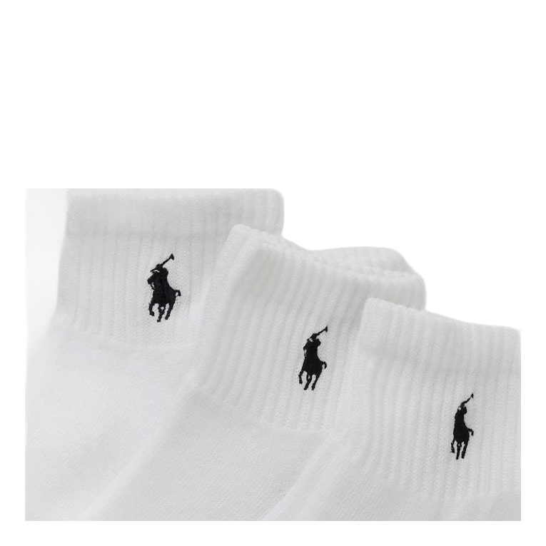 Quarter Sock 3-Pack White