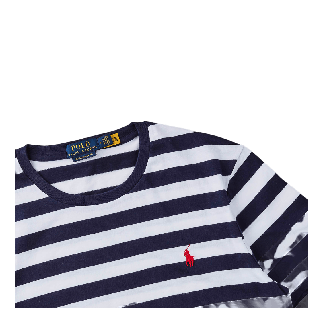 Custom Slim Fit Striped Jersey T-Shirt