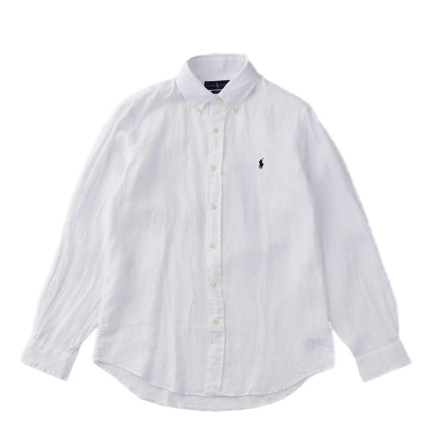 Custom Fit Linen Shirt White