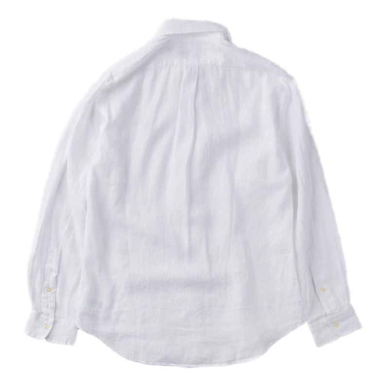 Custom Fit Linen Shirt White