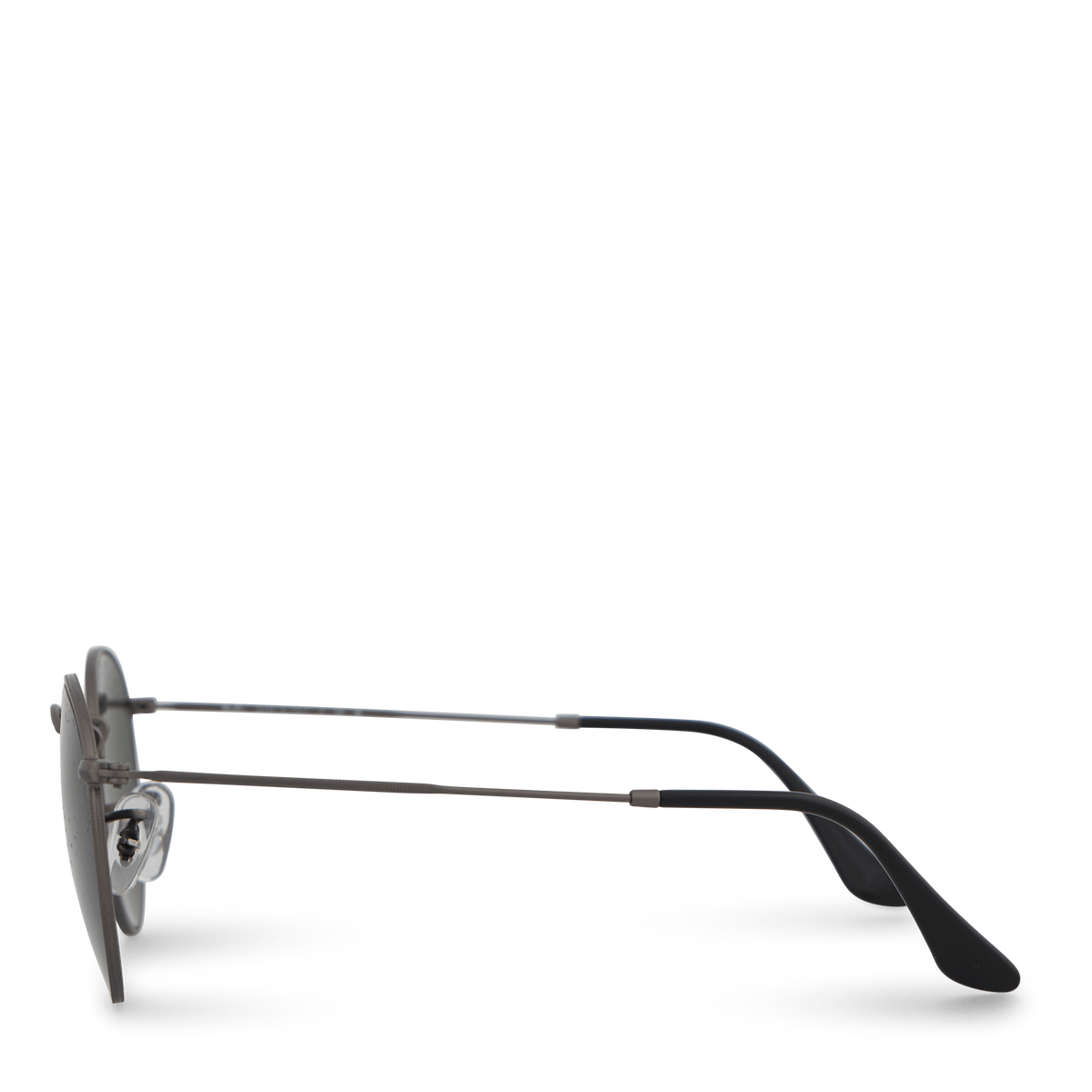 Round Metal Matte Gunmetal