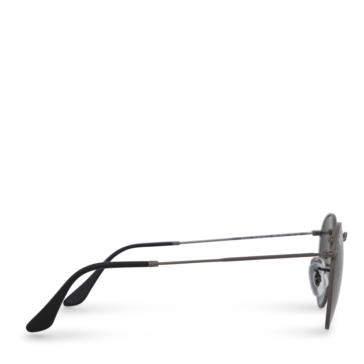 Round Metal Matte Gunmetal