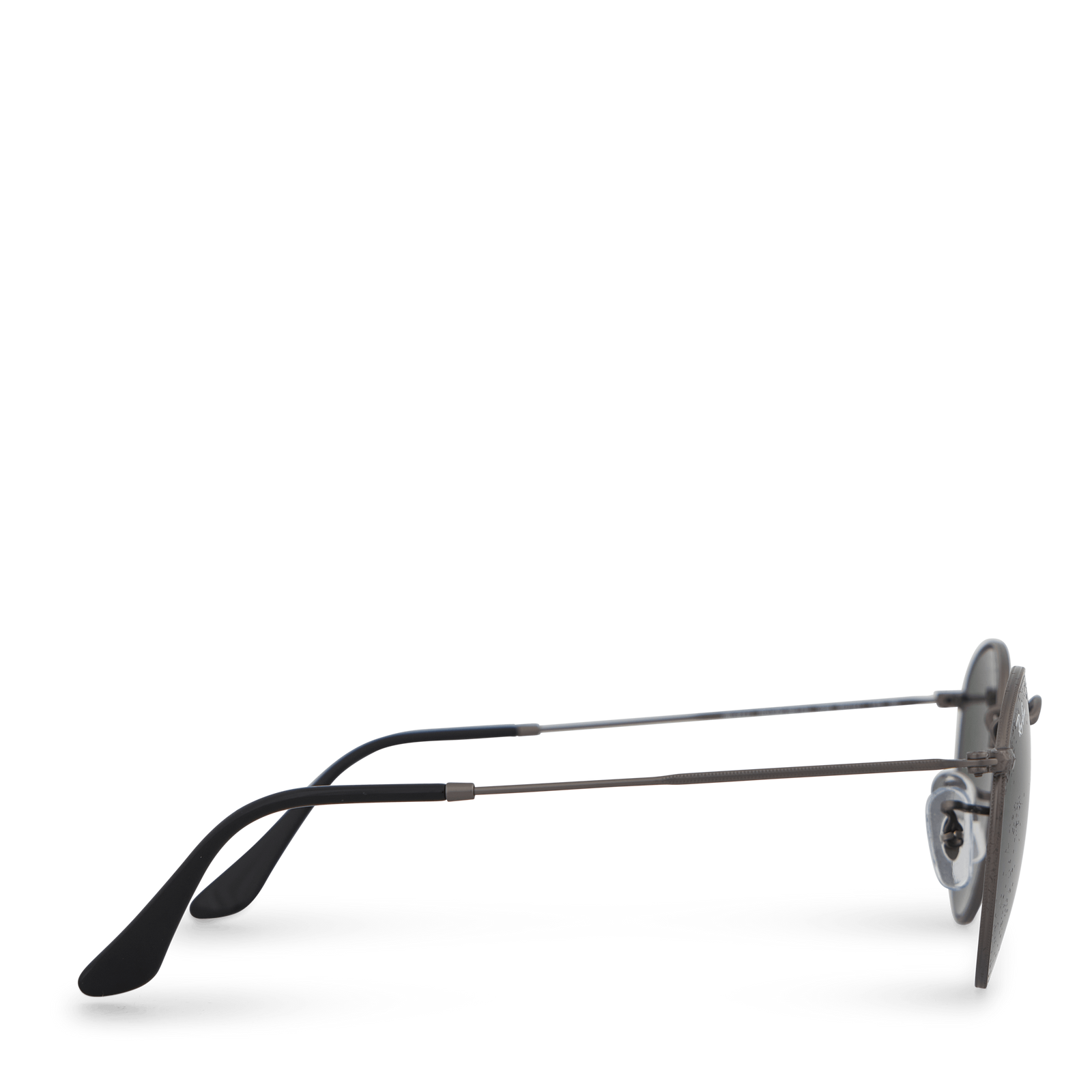 Round Metal Matte Gunmetal