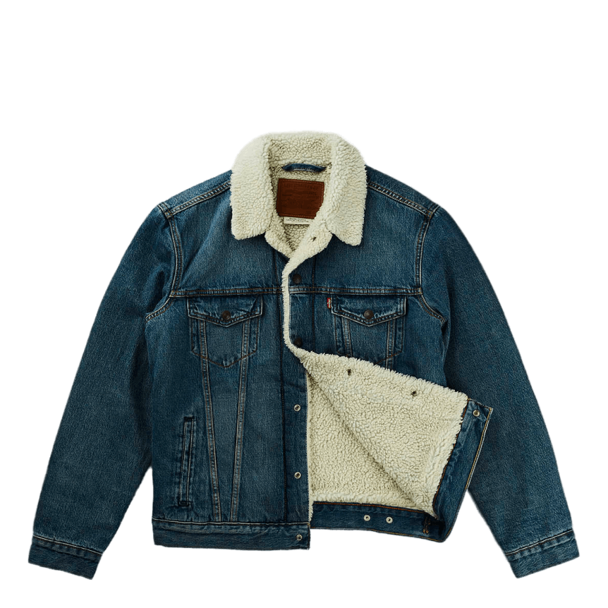 Type 3 Sherpa Trucker Fable Sh Med Indigo - Worn In