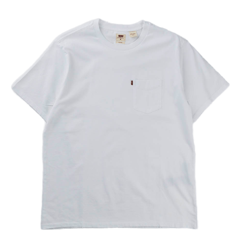 Relaxed Fit Pocket Tee White + Neutrals