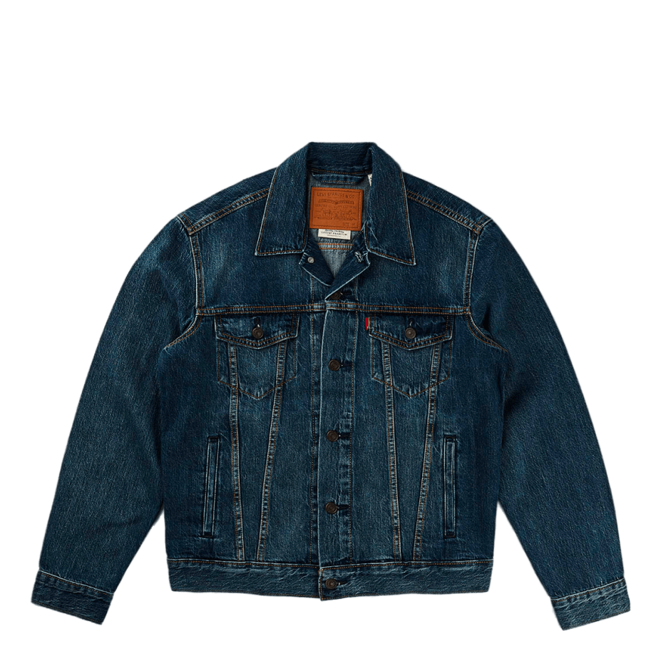 The Trucker Jacket Mayze Truck Med Indigo - Worn In