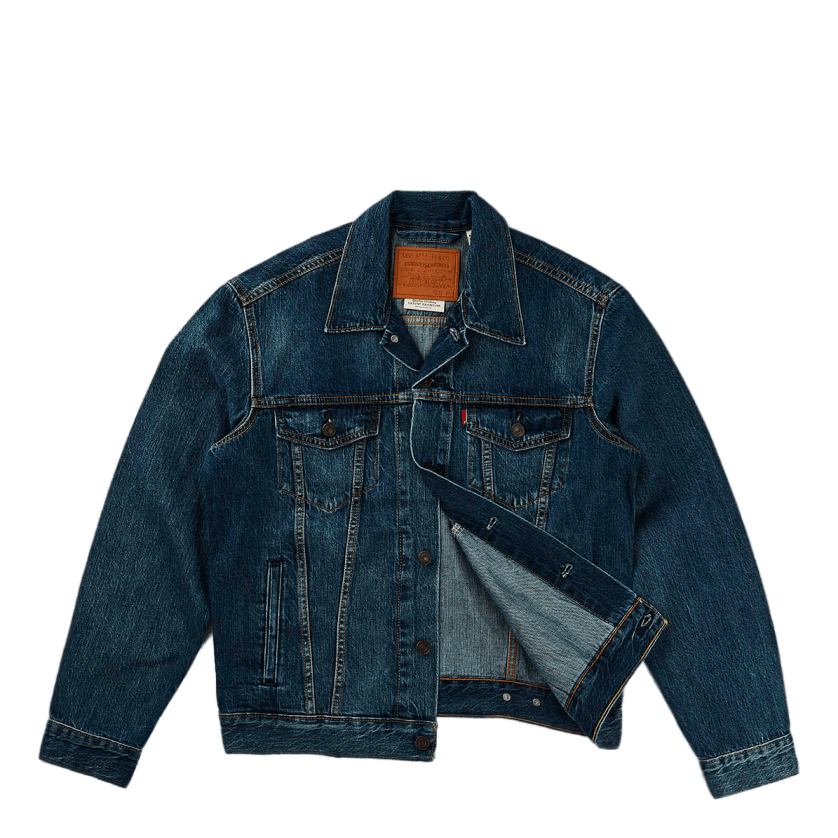 The Trucker Jacket Mayze Truck Med Indigo - Worn In