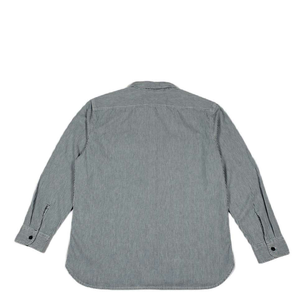 Classic Worker Hickory Stripe Dark Indigo - Flat Finish