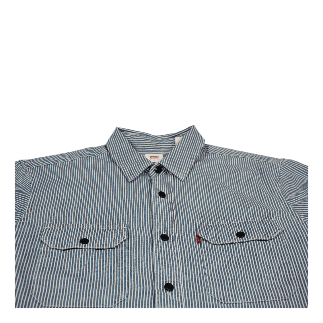 Classic Worker Hickory Stripe Dark Indigo - Flat Finish