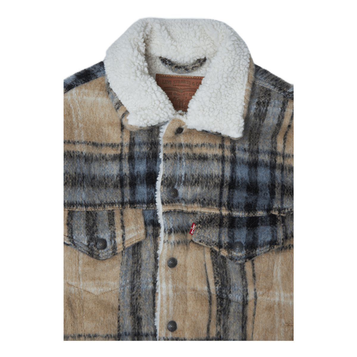 Vtg Fit Sherpa Trucker Oversiz Multi-color