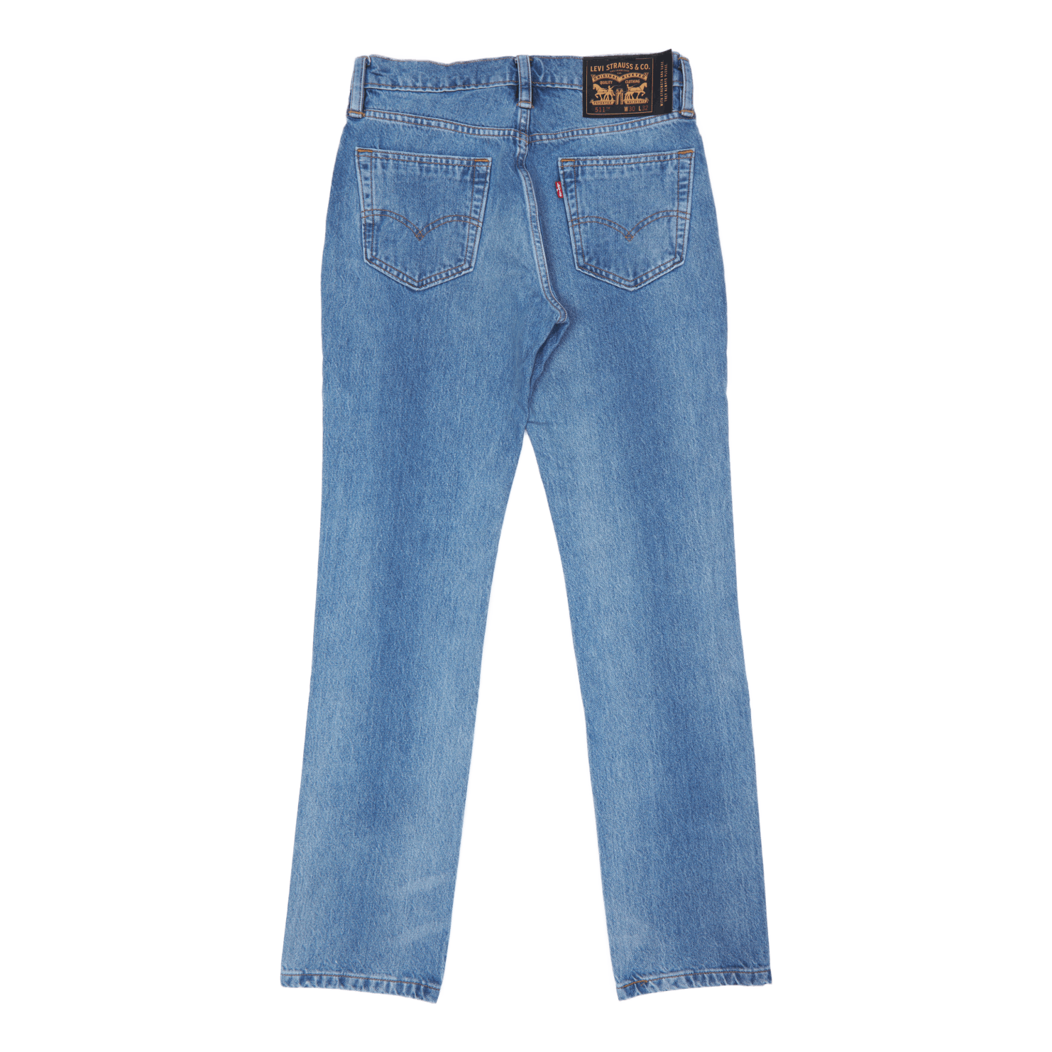 Skate 511 Slim 5 Pocket Skullz Med Indigo - Flat Finish