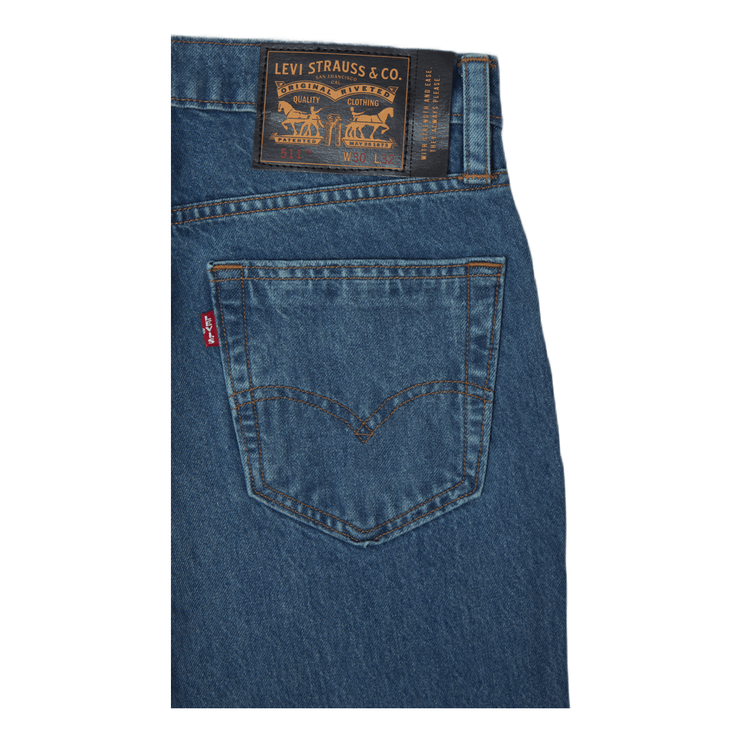 Skate 511 Slim 5 Pocket Cyco Med Indigo - Flat Finish