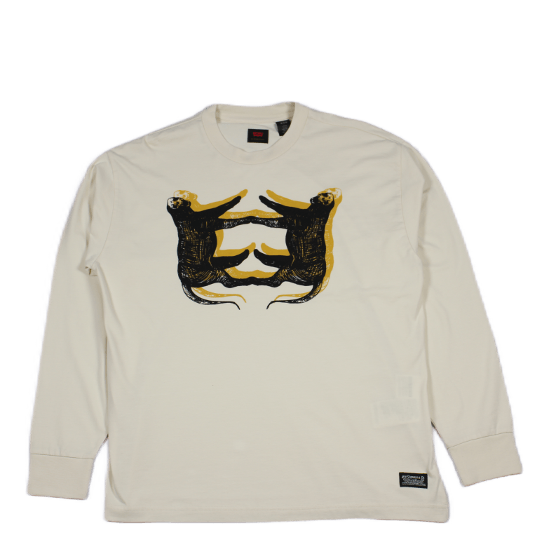 Skate Graphic Box Ls Tee Leopa Neutrals