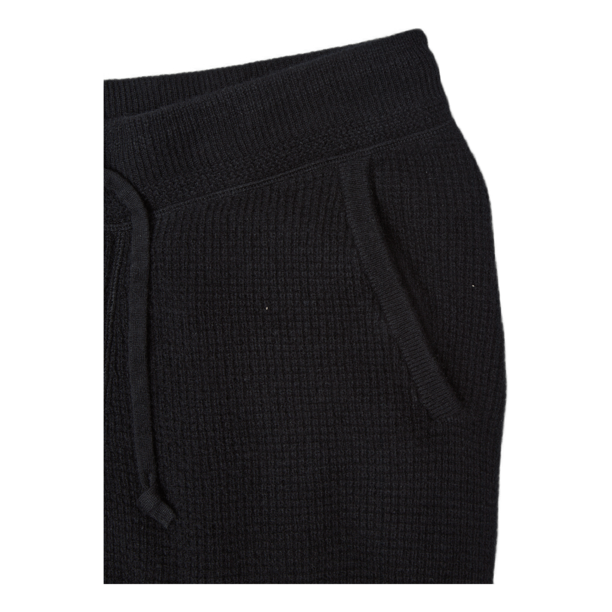 Washable Cashmere Jogger Pant Black