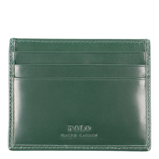 Polo Bear Leather Card Case Green