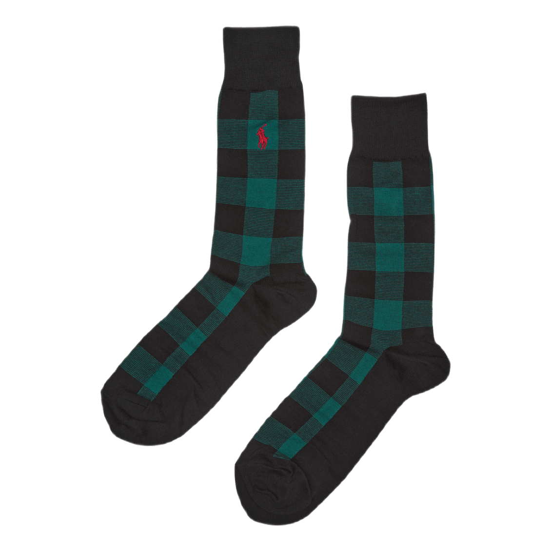 Buffalo Plaid Crew Sock Gift Set Rd/Grn/Gry