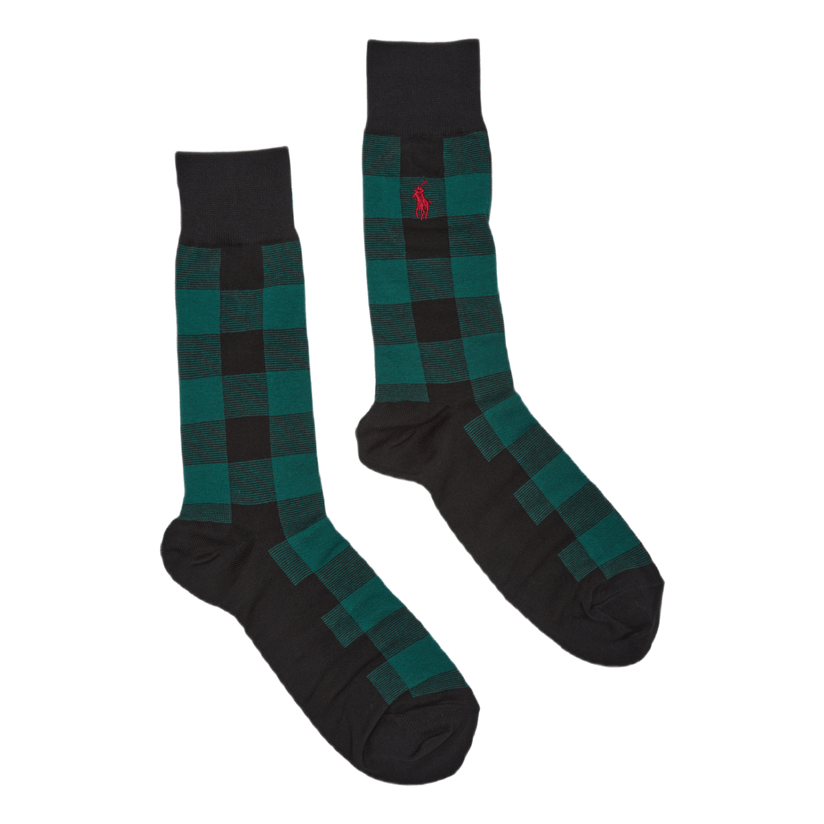 Buffalo Plaid Crew Sock Gift Set Rd/Grn/Gry