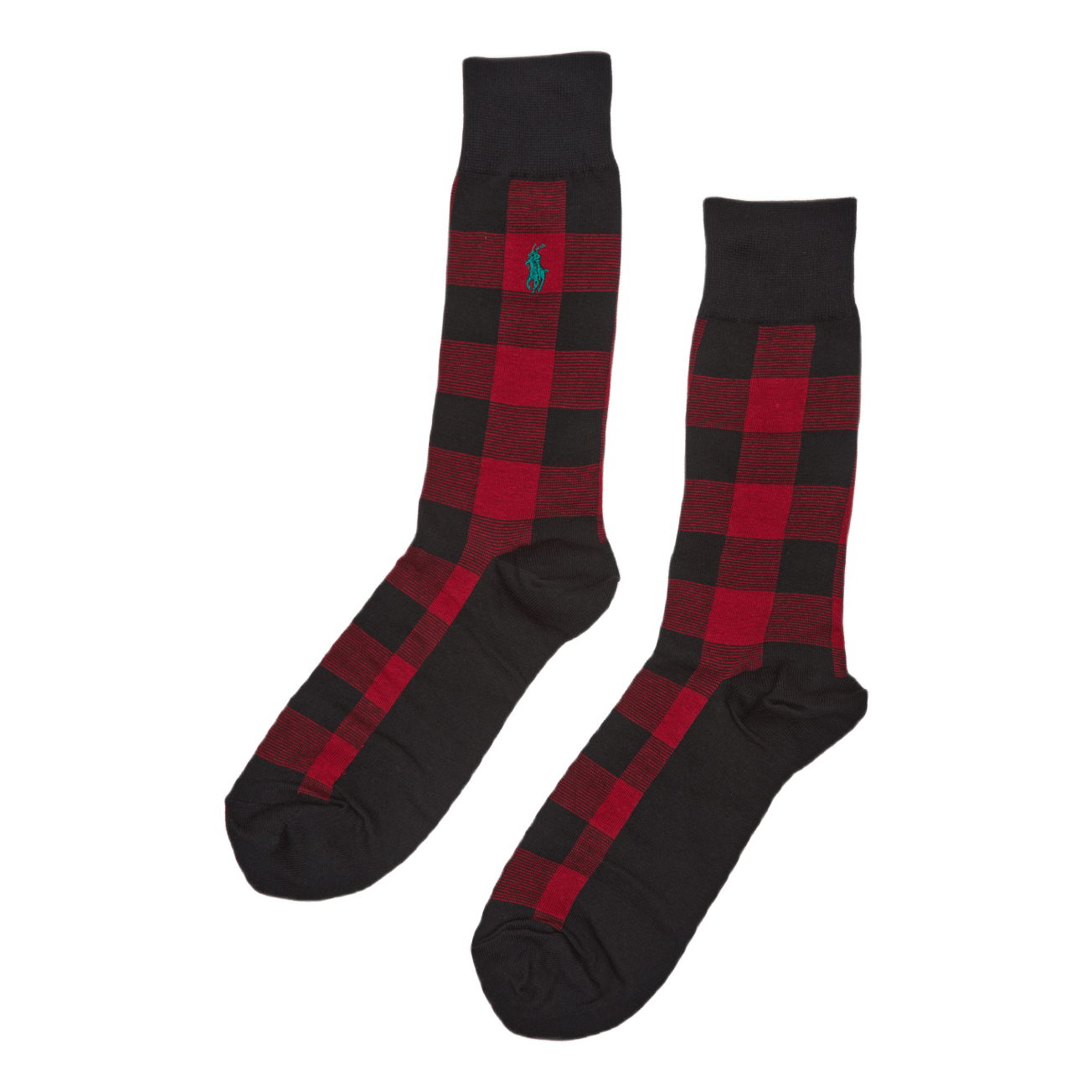 Buffalo Plaid Crew Sock Gift Set Rd/Grn/Gry