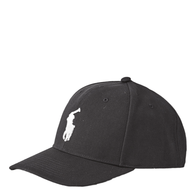 Twill High-Crown Ball Cap Black