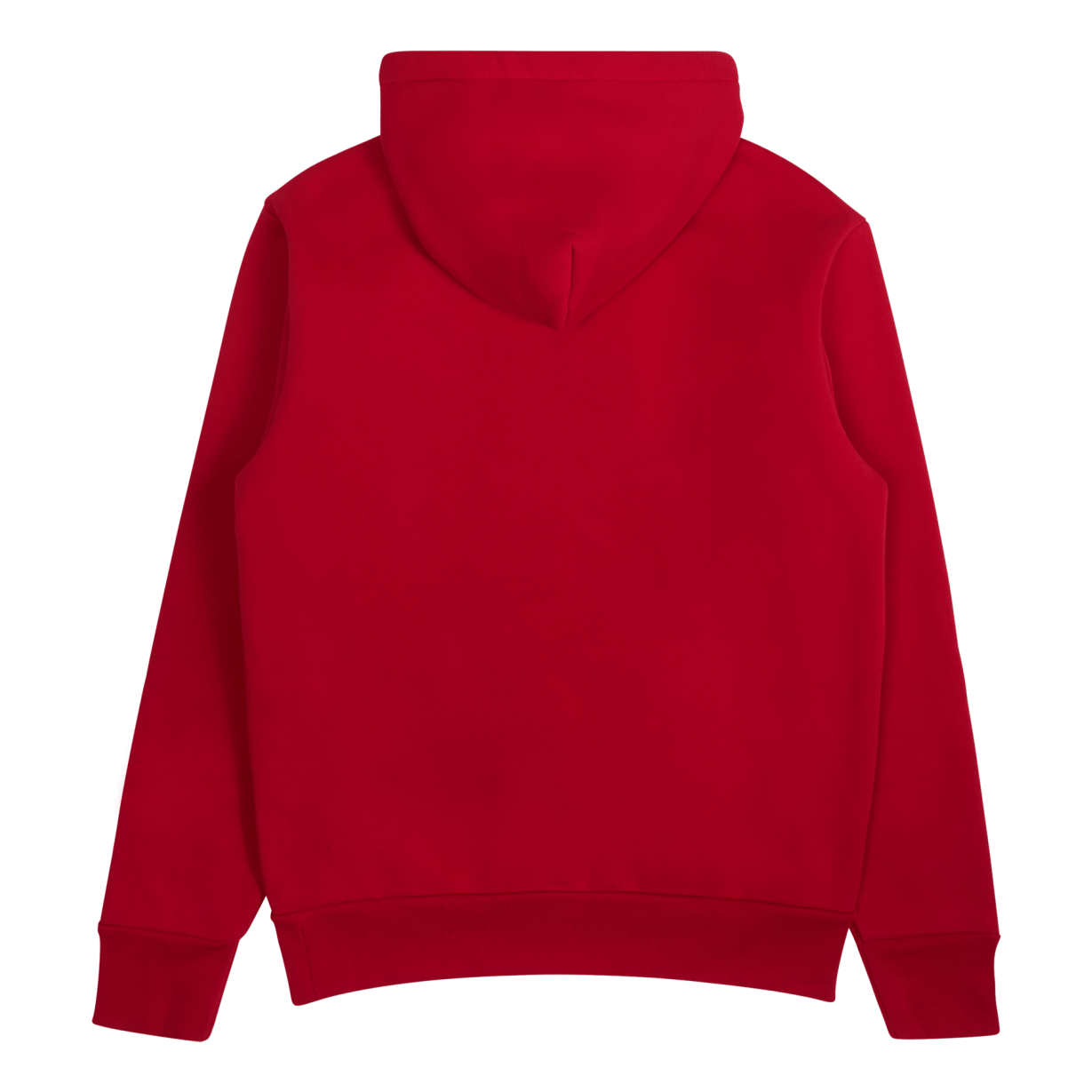 Double-Knit Fleece Hoodie Red