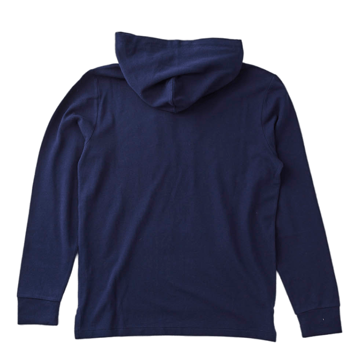 Mesh Hooded T-Shirt Blue