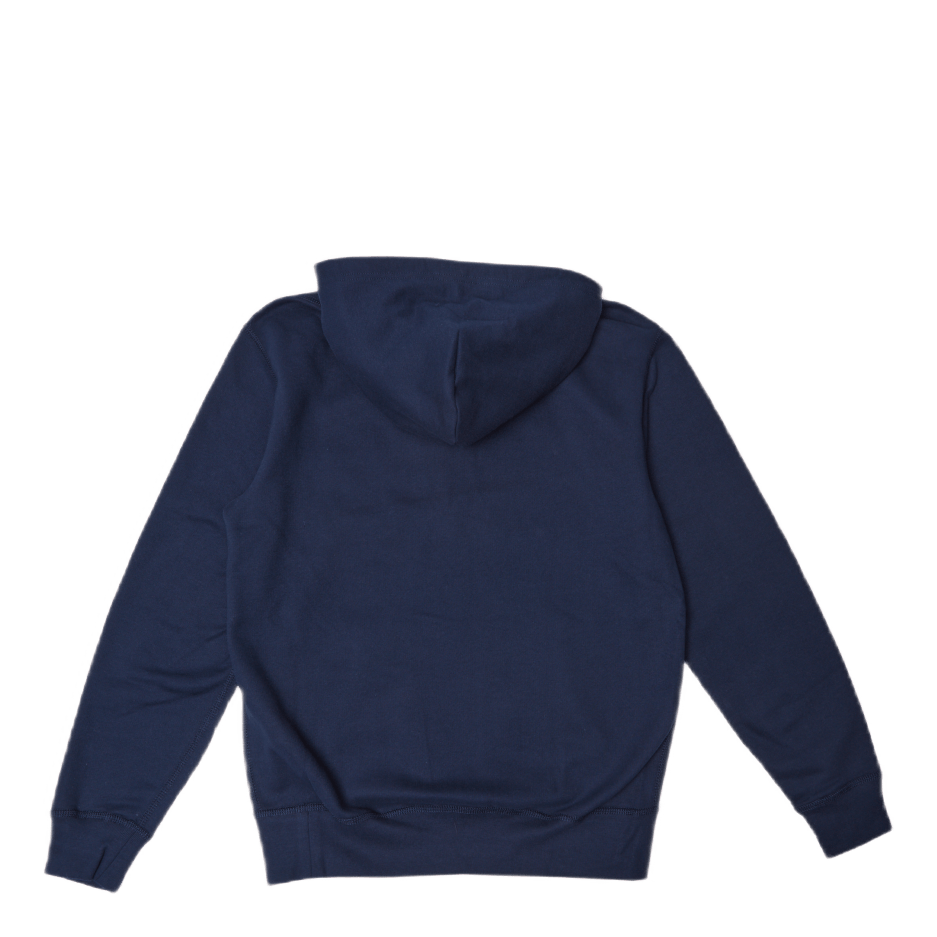 Logo Fleece Hoodie Navy