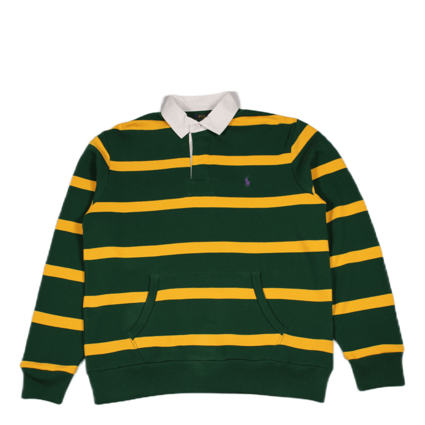 Striped Rugby Sweatshirt Grn/Gold