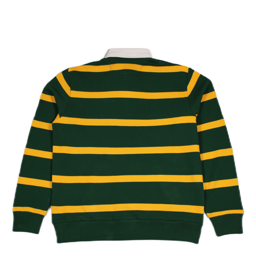 Striped Rugby Sweatshirt Grn/Gold