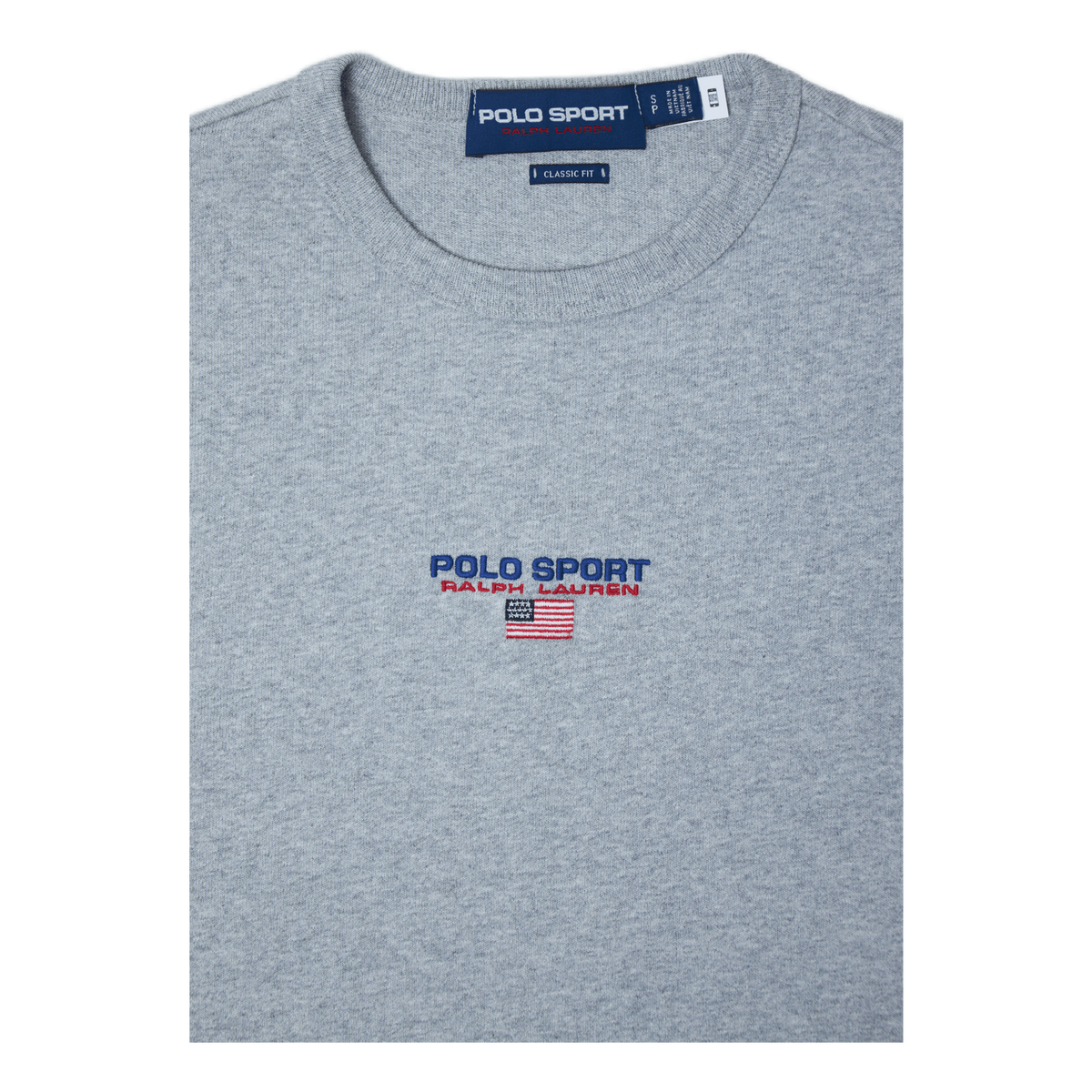 Classic Fit Polo Sport Jersey T-Shirt Grey Htr