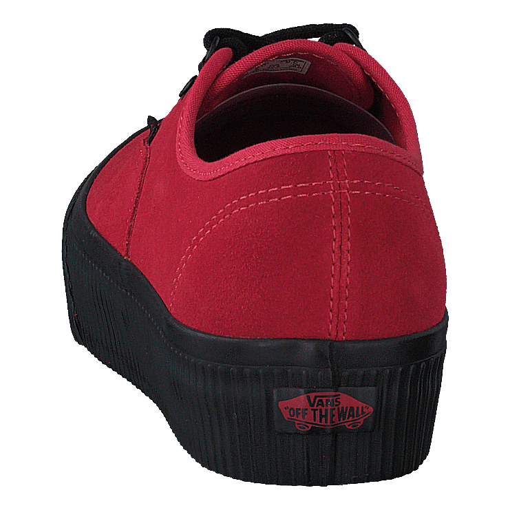 Black and red off the wall vans hotsell