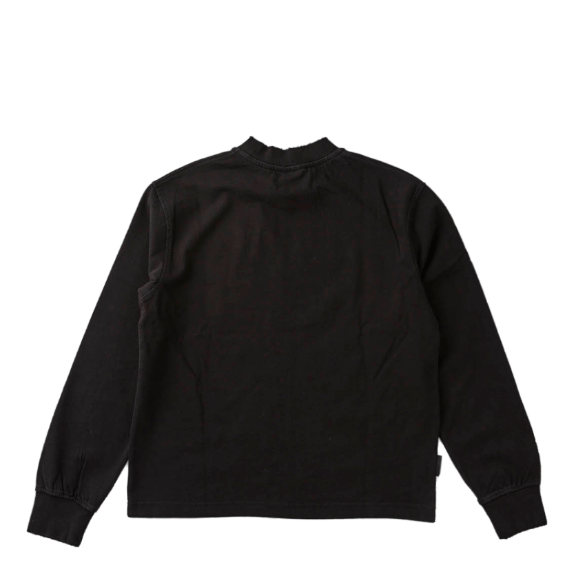 Distressed Tee Long Sleeve Distressed Black