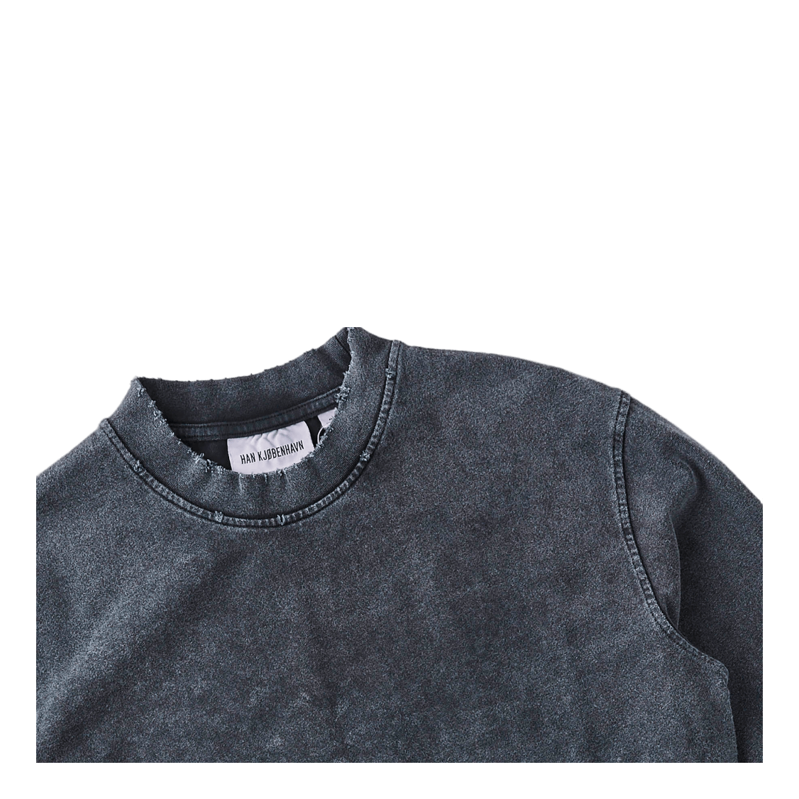 Distressed Tee Long Sleeve Distressed Dark Grey