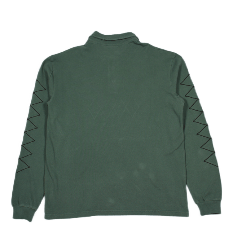 Polo Shirt Long Sleeve Dusty Green