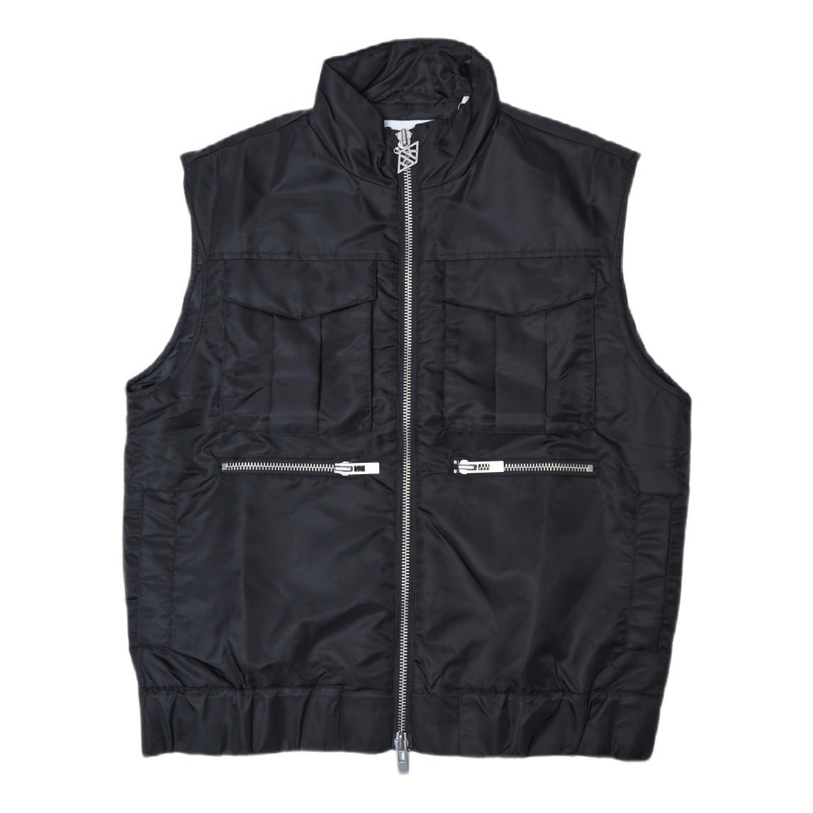 Padded Vest Faded Black