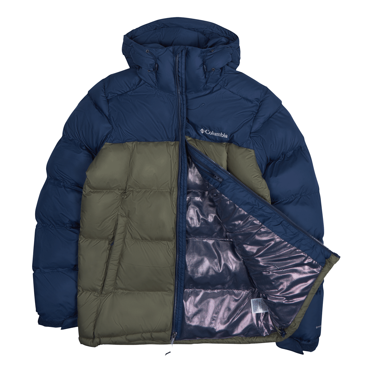 Pike Lake Hdd Jkt Stone Green, Collegiate Navy