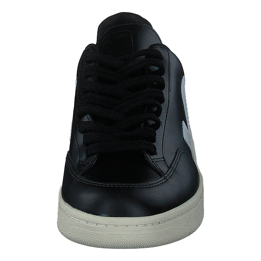 V-12 Leather Black_white Black White