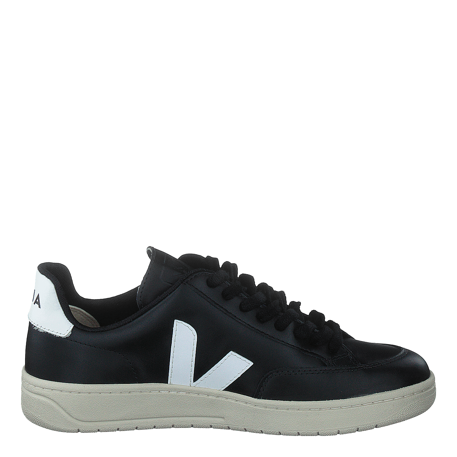 V-12 Leather Black_white Black White