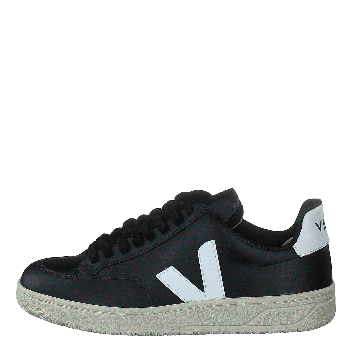 V-12 Leather Black_white Black White