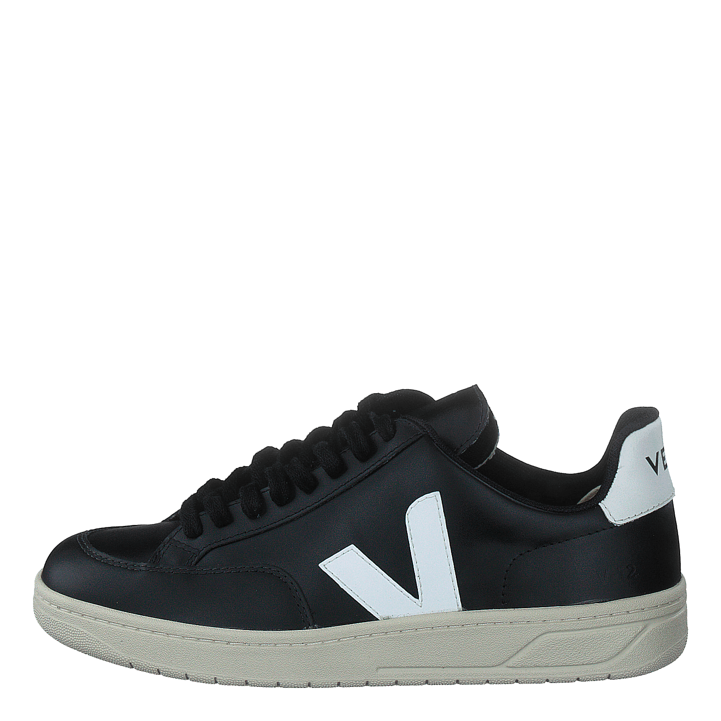 V-12 Leather Black_white Black White