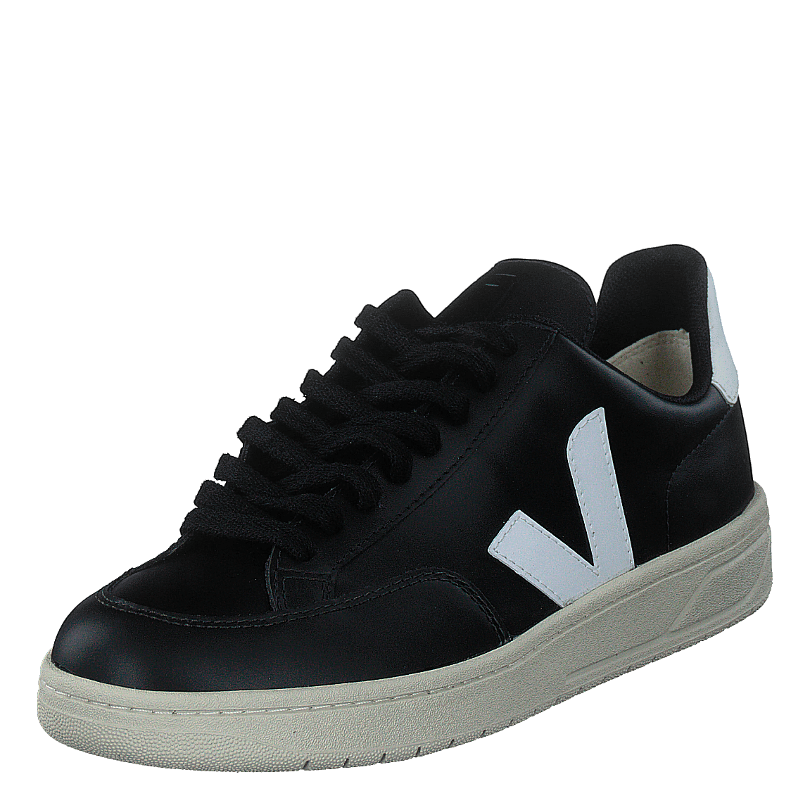 V-12 Leather Black_white Black White