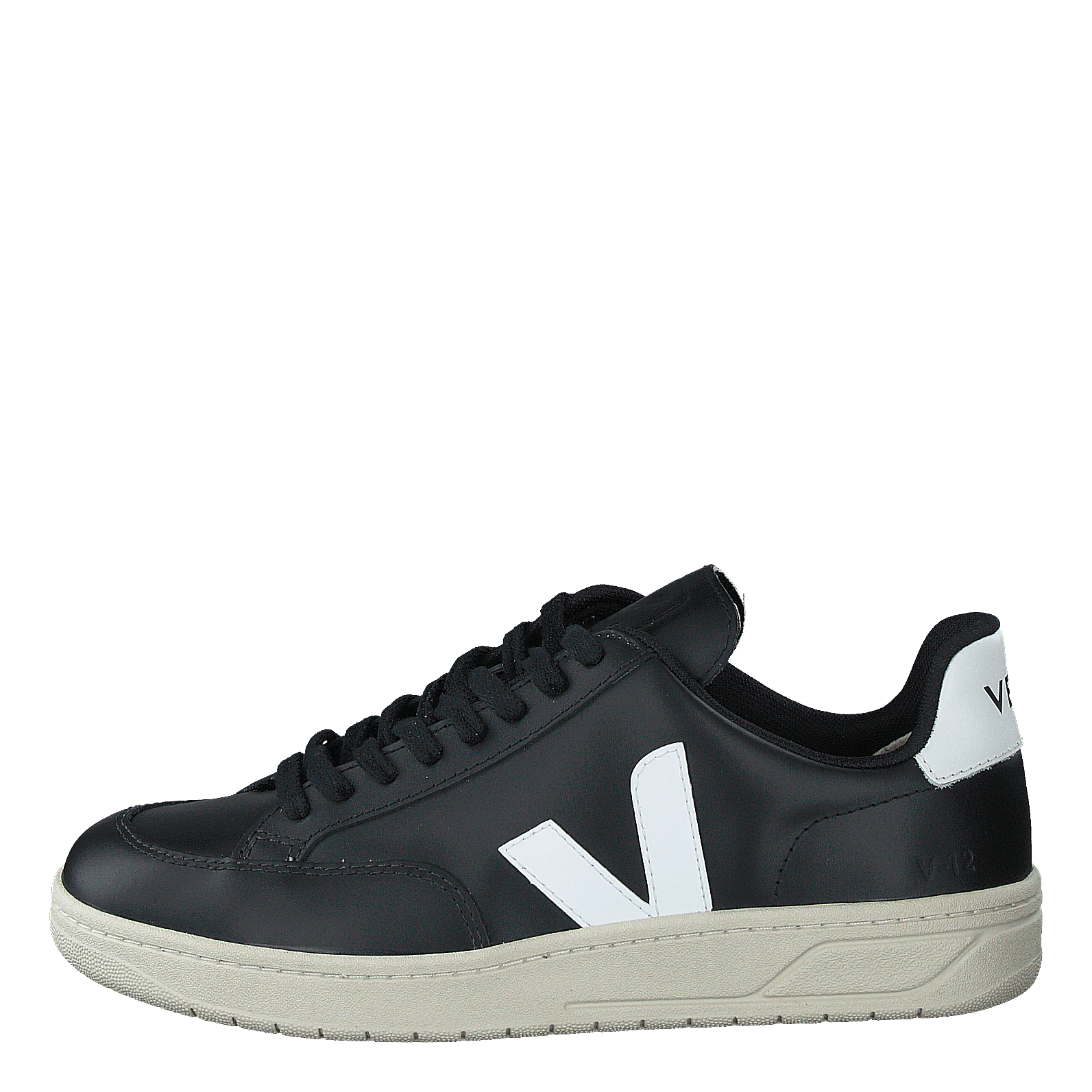 V-12 Leather Black_white Black White