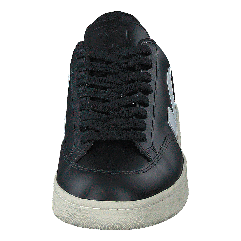 V-12 Leather Black_white Black White