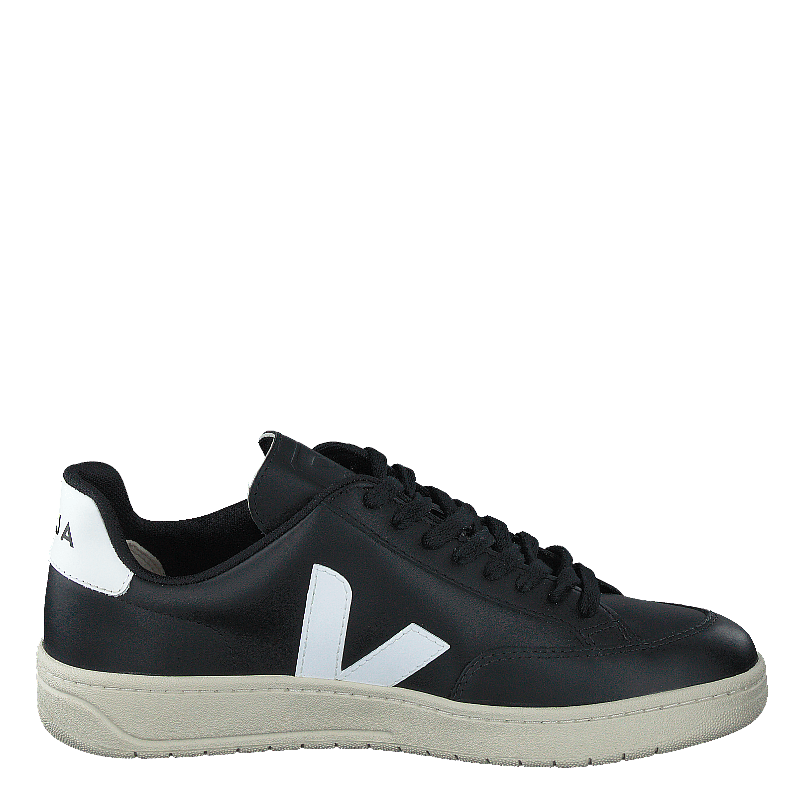 V-12 Leather Black_white Black White