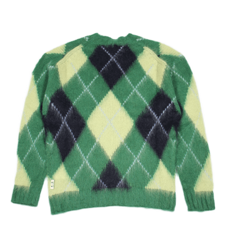 Argyle Comfort Jumper Almond Green