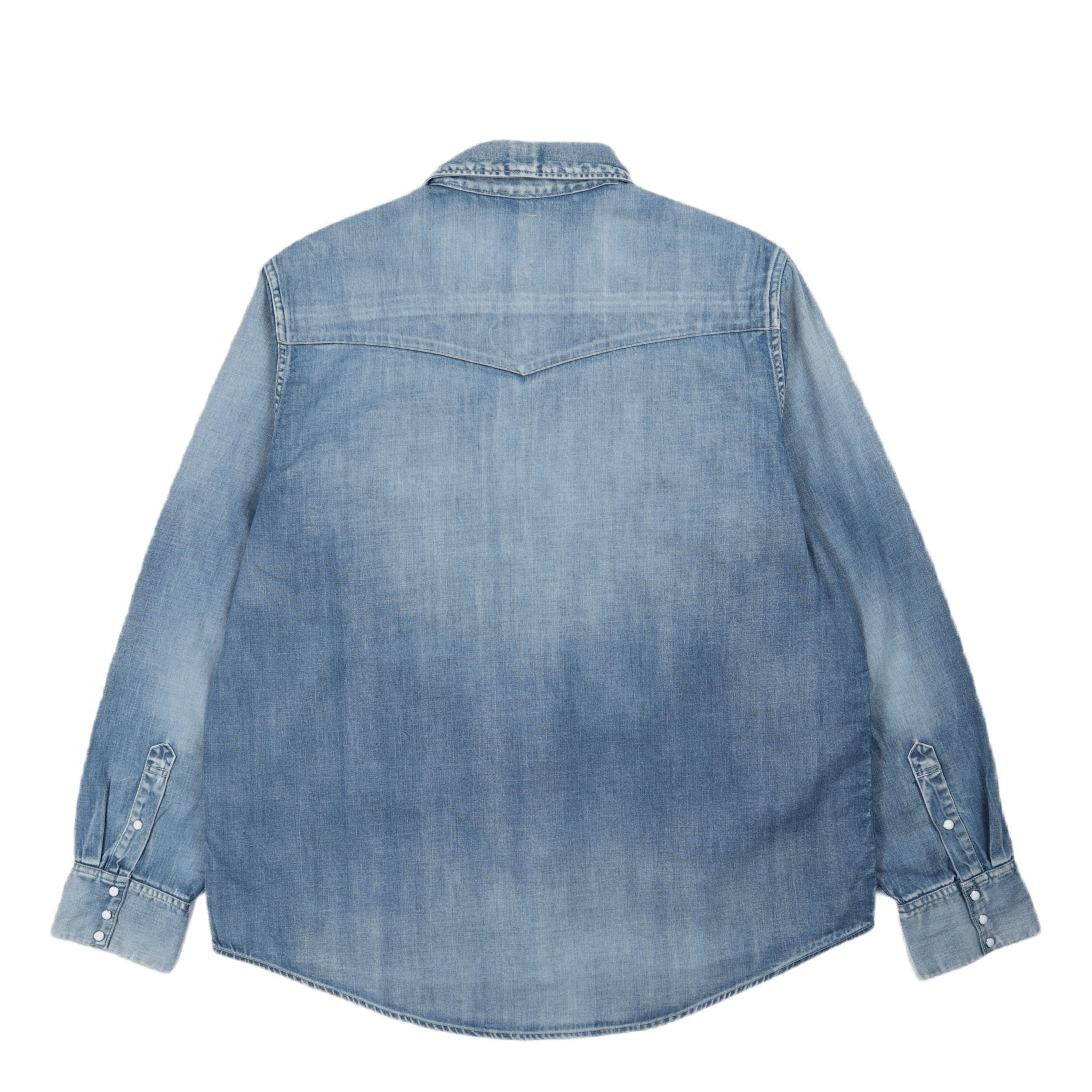 Social Sculpture Shirt Damaged Lt.indigo