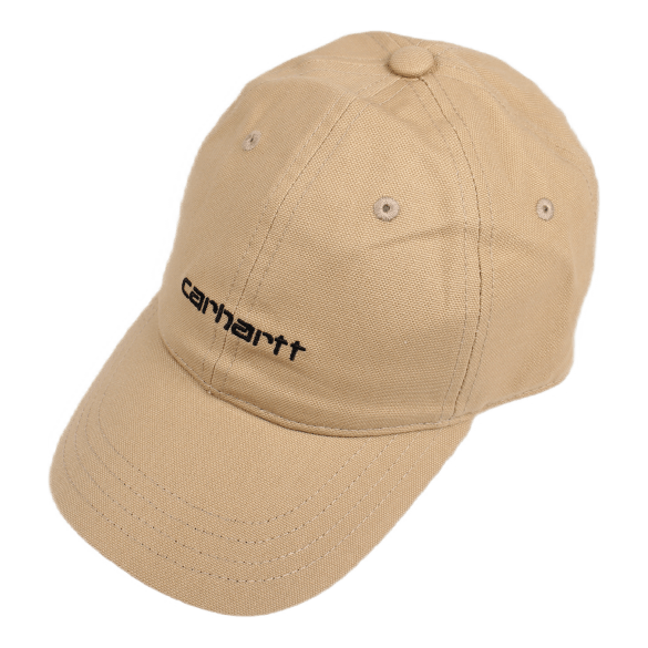 Canvas Script Cap Cotton Canva Dusty H Brown / Black