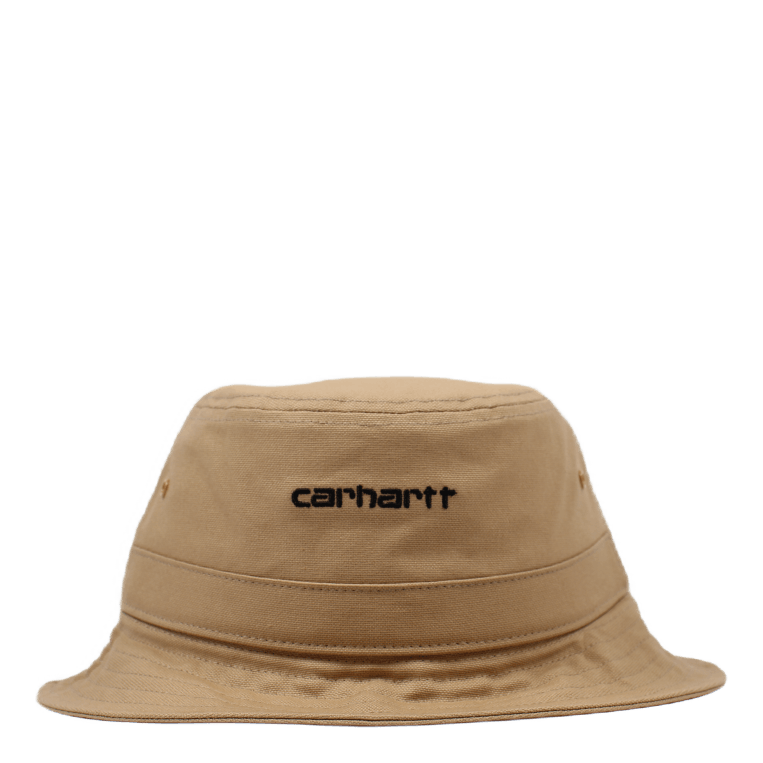 Script Bucket Hat Cotton Canva Dusty H Brown / Black