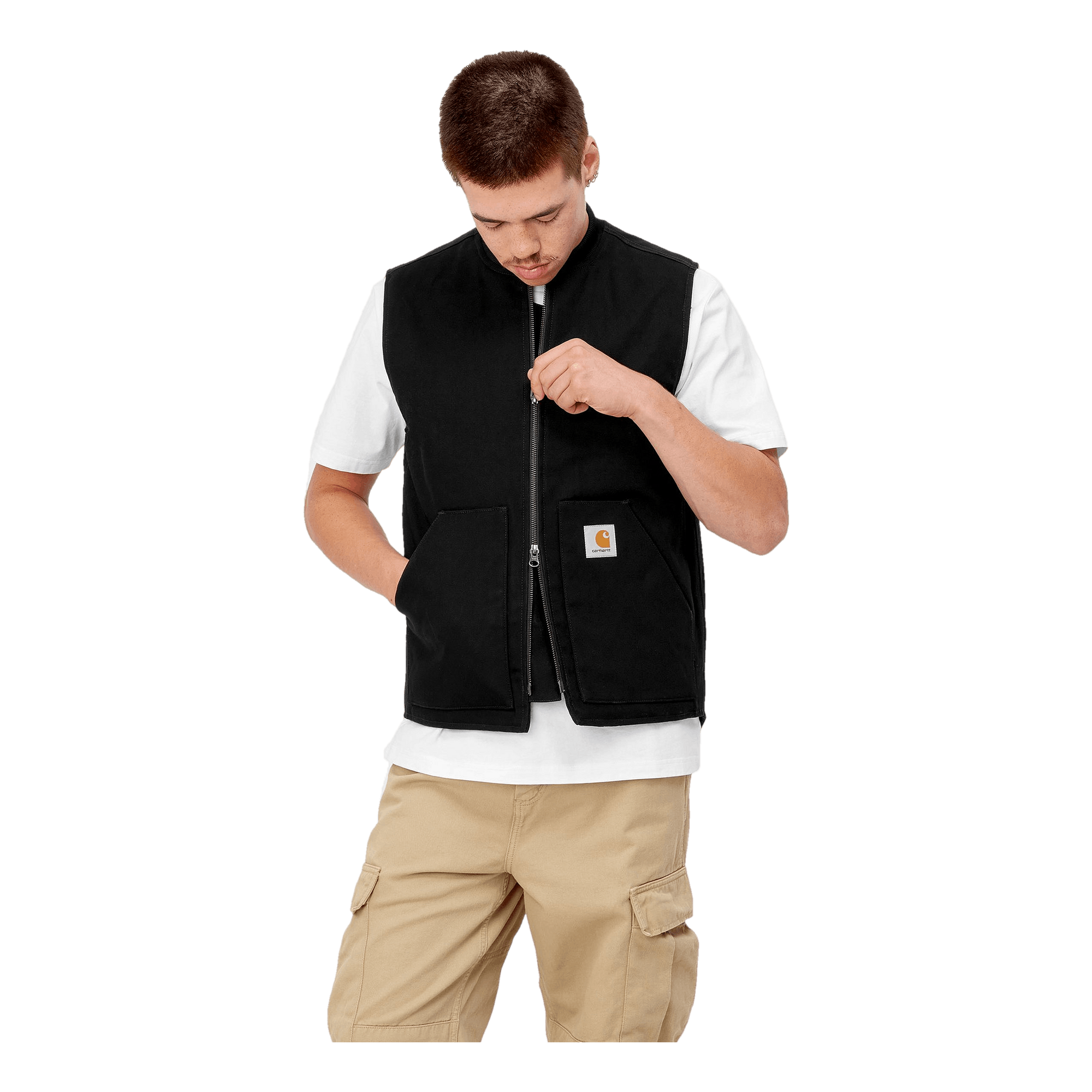 Vest 100% Organic Cotton 'dear Black