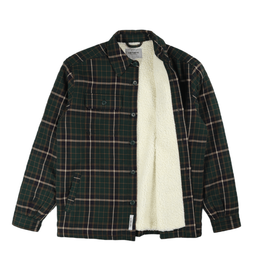 Archer Shirt Jac Cotton Twill Archer Check, Grove