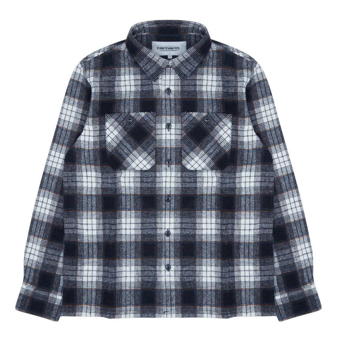 L/s Hagen Shirt 55/40/5% Polye Hagen Check, Wax